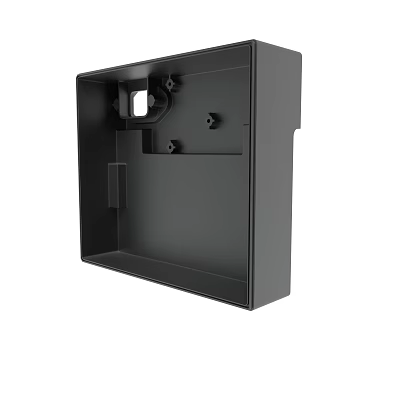 Black Device Enclosure With Mounting Holes And Internal Structure 3d model