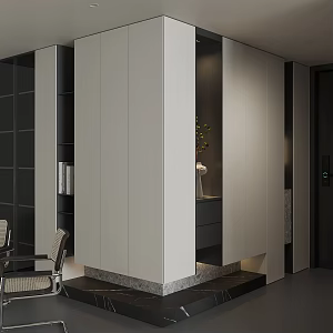 Modern household shoe cabinet 3d model
