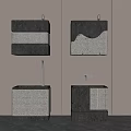 Decorative Wall Mounted Boxes With Textured Surfaces And Modern Design Details