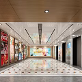 modern elevator hall 3d model