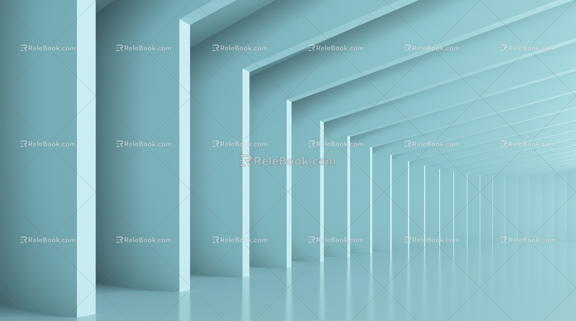 modern architectural space abstract architectural space enterprise commercial 3d model