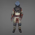Protective Clothing Biochemical Warrior Radiation Protection Clothing Biochemical Clothing Avenger Biochemical Troops Low Face Number Low Model Simple Model Game Video Level Super Realistic 3d model