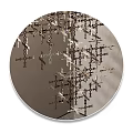 Modern Geometric Metal Chandelier With Intricate Crossed Elements And Shadow Effects For Ceiling Lighting