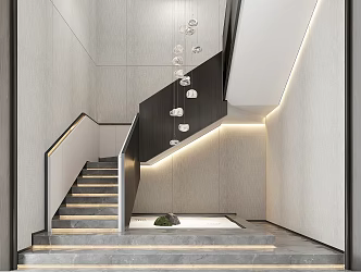 Modern Stairs 3d model