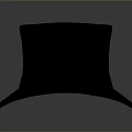 Black Top Hat For Men Women Classic Design With Smooth Surface And Band