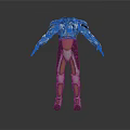 Futuristic Sci Fi Armored Suit With White Brown And Gold Design