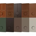 Wall Panels With A Variety Of Colors And Different Knobs