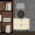 Table Lamp Table Lamp Side Bookshelf 3d model