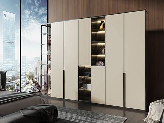 Modern wardrobe 3d model