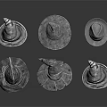 Stylish Metal Hat Shaped Living Supplies For Home Decor And Daily Use