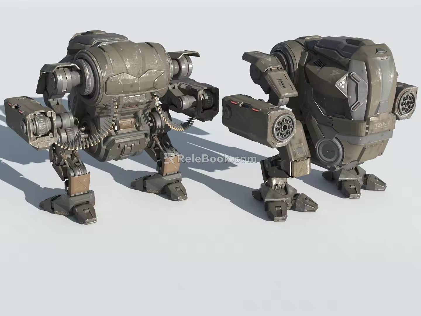 Mecha Warrior Sci-Fi Robot Future Armor Cyberpunk 3d model
