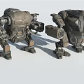 Mecha Warrior Sci-Fi Robot Future Armor Cyberpunk 3d model