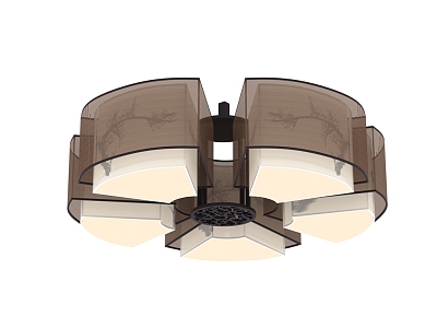 New Chinese ceiling lamp 3d model