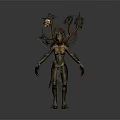 Mythical Forest Tree Inspired Game Movie Character With Vines Green Brown Fantasy Design