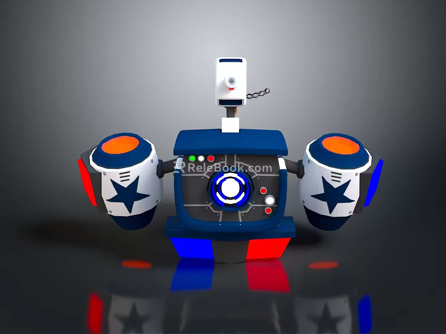 Robot Assistant Small Robot Butler Robot Butler Figure Game Figure 3d model