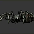 Intricate Mechanical Spider With Multiple Engraved Legs And Spiral Shell Body