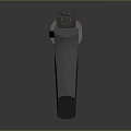 High Quality Modern Black Revolver With Wooden Grip And Metal Components