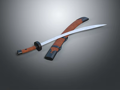 Modern Sword Qin Dynasty Sword Ancient Sword 3d model