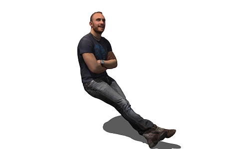 modern man 3d model