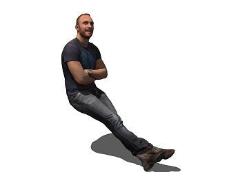 modern man 3d model