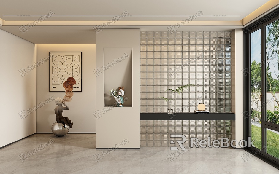 Entrance aisle partition model