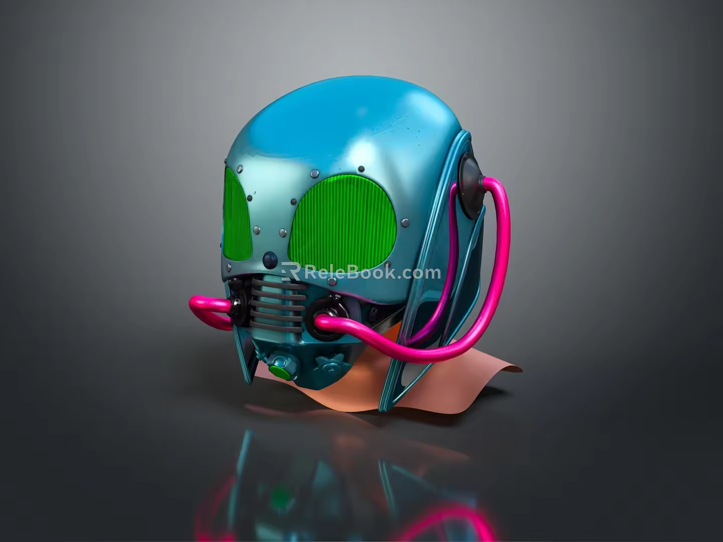 Sci-Fi Helmet Alien Helmet-Helmet High Tech Helmet Game Helmet 3d model