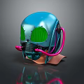 Sci-Fi Helmet Alien Helmet-Helmet High Tech Helmet Game Helmet 3d model