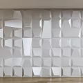 Modern shaped background wall 3d model