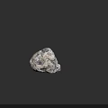 Natural Decorative Stone With Rough Surface And Unique Gray Black Patterns