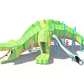 Modern slide amusement equipment 3d model
