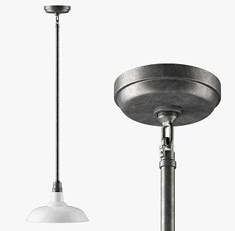 industrial loft chandelier 3d model