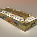 Elegant Jewelry Store Interior With Glass Display Cases Wooden Counters And Fresh Flower Decorations