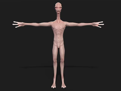 Alien Alien Creatures ET Astronaut Game Figure Game Character Alien 3d model