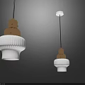 Modern Pendant Lights with White Shades and Gold Accents in Contemporary Design