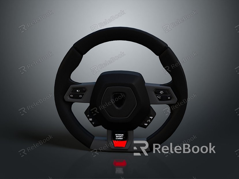 Steering wheel car steering wheel car parts game items model