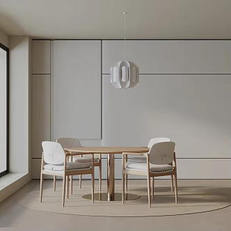 Modern dining table 3d model