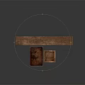 Rustic Wooden Crates Open And Closed With Side Wooden Plank