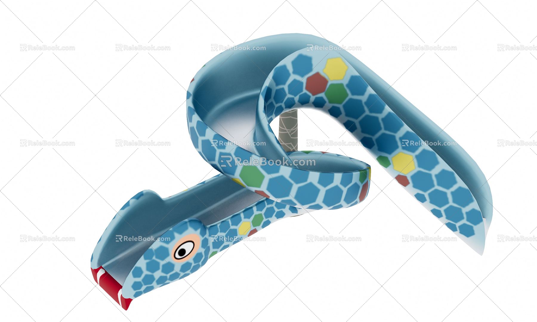 Modern slide rides 3d model