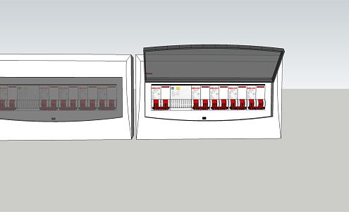 Modern switch distribution box 3d model