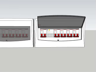 Modern switch distribution box 3d model