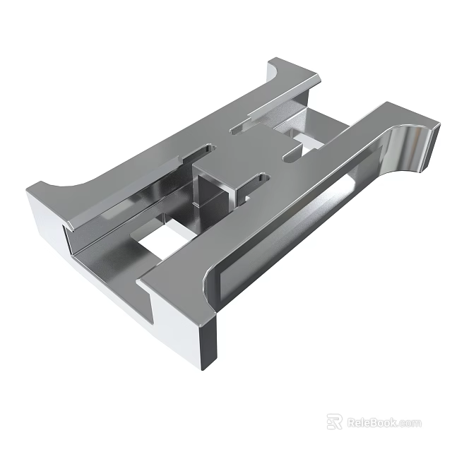 Industrial Metal Structural Component With Precision Engineered Design And Metallic Finish 3d model 
