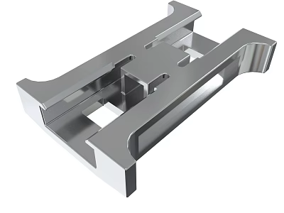 Industrial Metal Structural Component With Precision Engineered Design And Metallic Finish 3d model