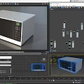 Panasonic Microwave Oven As Modern Kitchen Appliance With Digital Control Panel