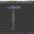 Practical Hardware Tool Hammer With Metal Head And Wooden Handle For DIY Tasks