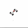 Off Road Vehicle Chassis Frame With Large Tires Red Motor And Gray Components