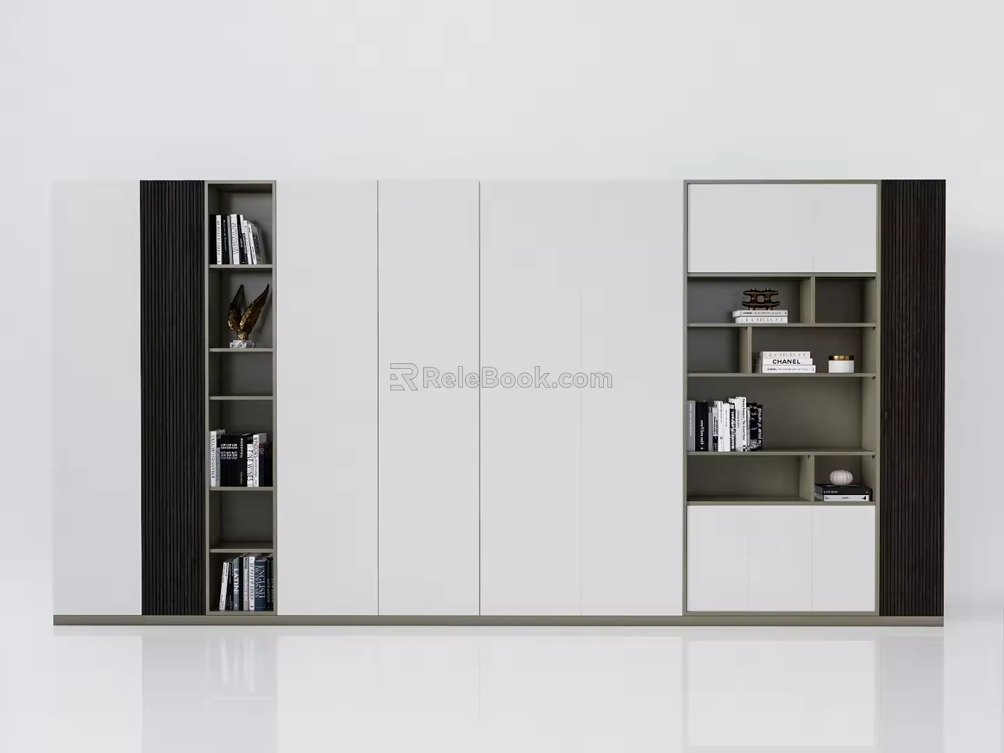 Modern Bookcase Bookshelf 3d model
