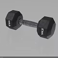 Hexagonal Fitness Dumbbell with 100 LB Weight Plates and Chrome Handle