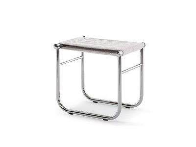 Modern Side Table Featuring Metal Frame And Light Colored Top 3d model