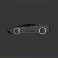 Sleek Gray Sports Car With Dark Roof Black And White Rims And Modern Design