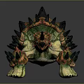 Colorful Ankylosaurus Dinosaur Model With Spiked Armor And Detailed Tail Club